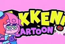 Cartoon image of Alisa beside the TEKKEN! CARTOON logo.