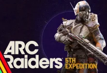 ARC Raiders artwork showing an armored Raider holding a rifle beside the text “5th Expedition.”