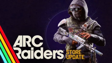 ARC Raiders character holding a rifle beside Store Update artwork