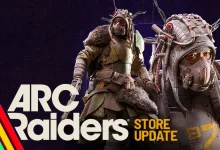 Two armored ARC Raiders characters featured in Store Update artwork for the Heavy-Duty Roamer Set
