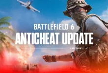 Battlefield 6 soldier artwork labeled Anticheat Update, June 2026
