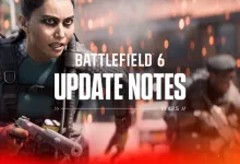 Battlefield 6 soldier holding a rifle beside the words Update Notes and v1.4.2.5
