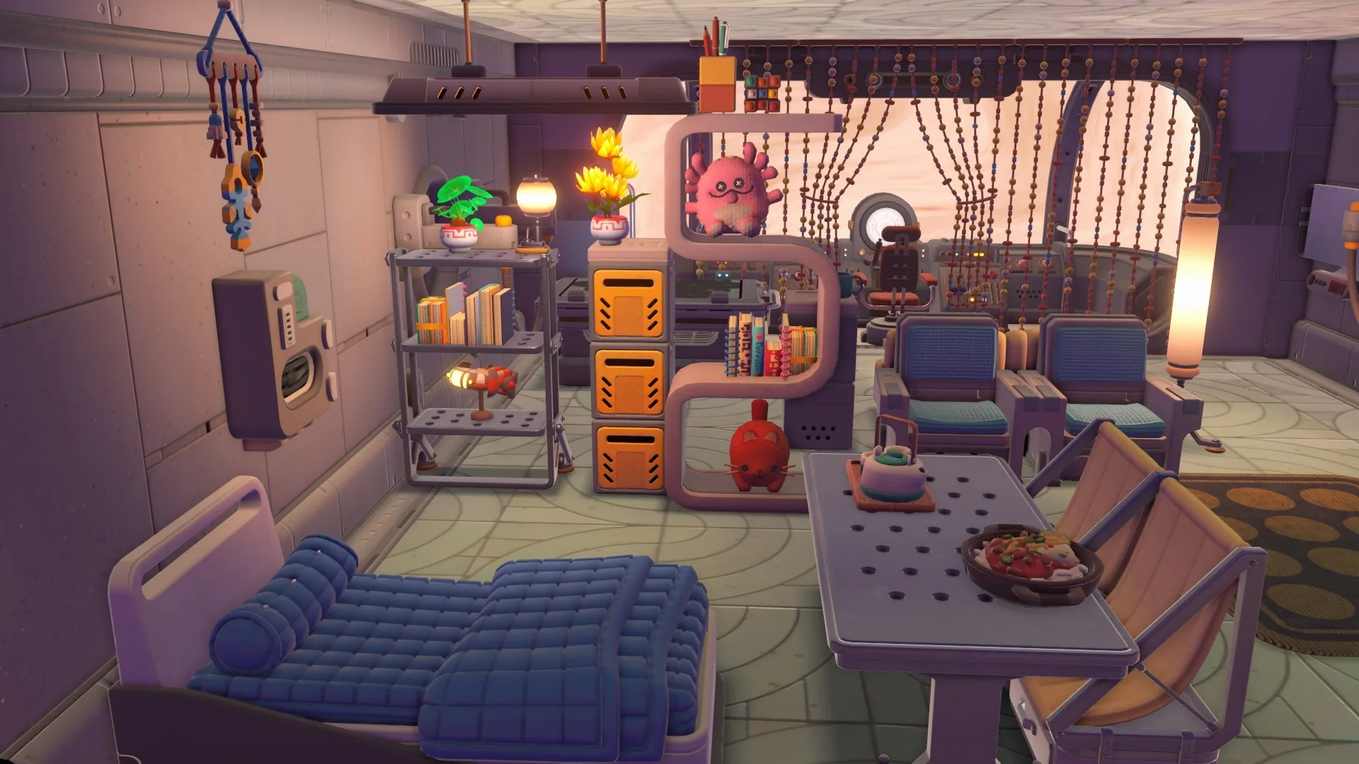 Decorated Young Suns spaceship interior