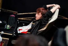 A Dota 2 esports player sits at a computer during The International 2026.