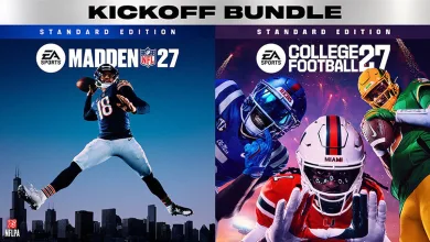 Kickoff Bundle artwork showing Madden NFL 27 on the left and College Football 27 on the right