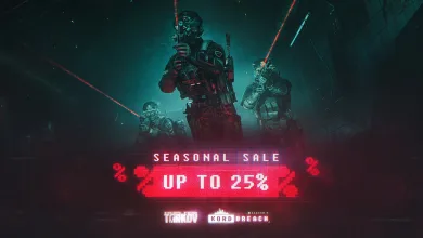 Escape from Tarkov operators featured in the Kord Breach seasonal sale promotion offering up to 25% off