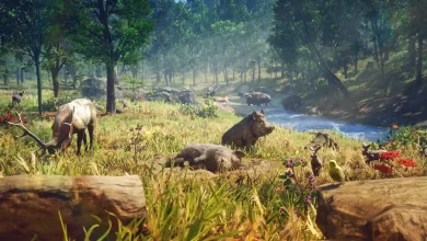 Animals gather beside a river in the landscape shown in GTA 6’s Prairie Sandwich Box Meal commercial.