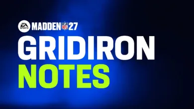 Madden NFL 27 Gridiron Notes graphic with the Madden NFL 27 logo and large white and green title text