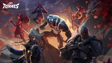 Several Marvel Rivals heroes and villains shown together in official promotional artwork