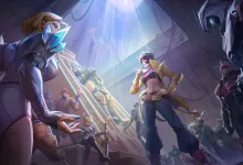 Marvel Rivals heroes gathered in a dramatic futuristic setting