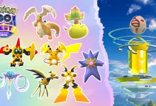 Mega Evolution artwork featuring Kalos first partner Pokémon
