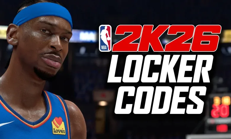 NBA 2K26 Locker Codes graphic beside a basketball player