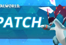Palworld patch artwork showing Jetragon beside the word PATCH