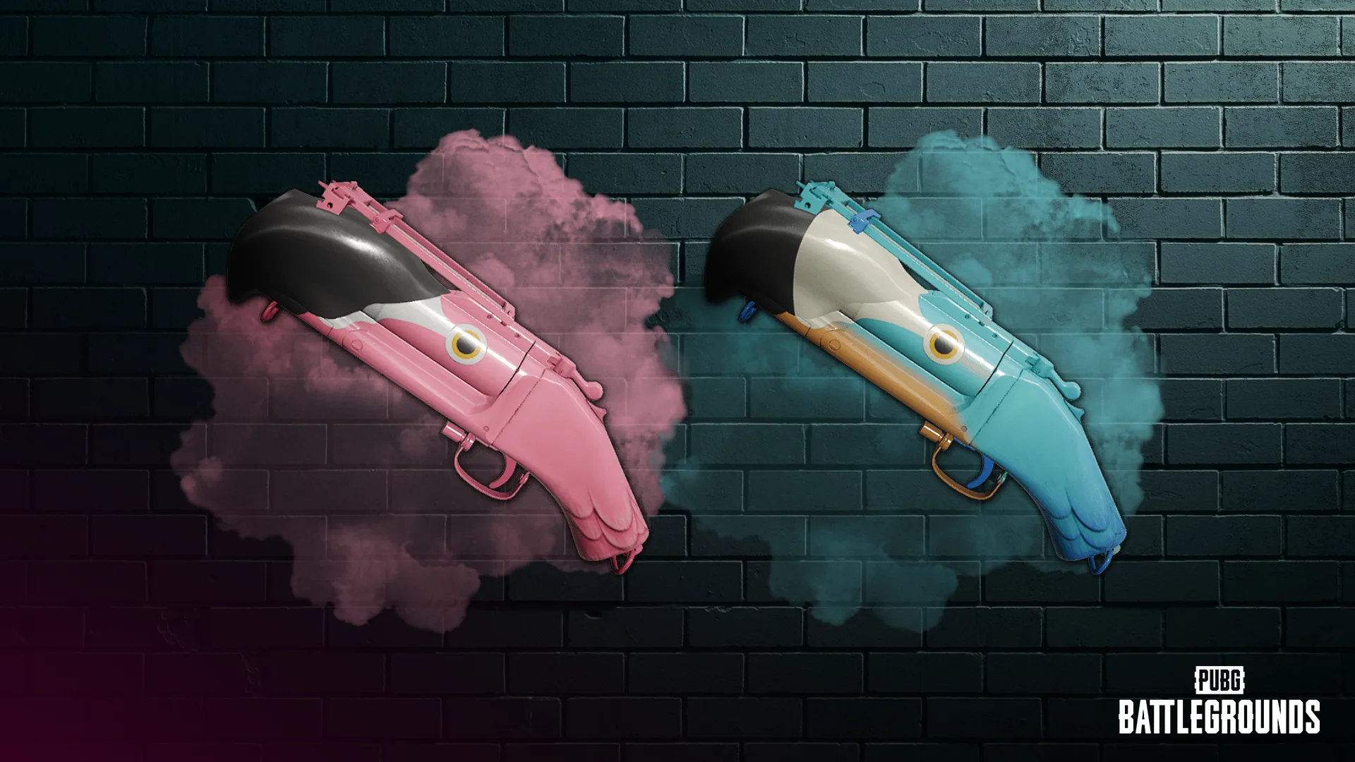 Pink and blue Flamingo Fling M79 skins