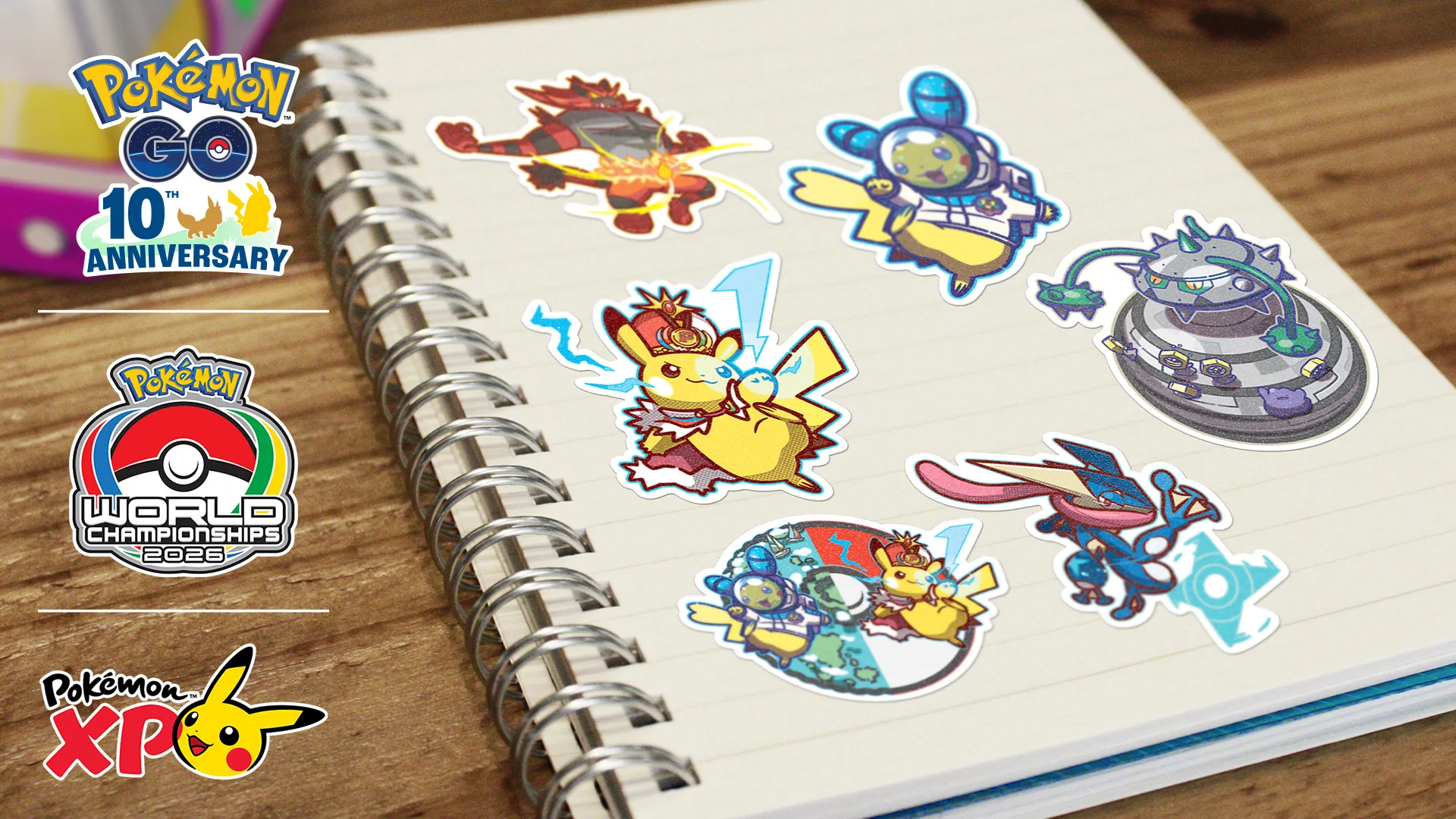 PokémonXP and Worlds stickers