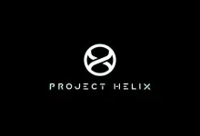 Project Helix logo displayed on a black background