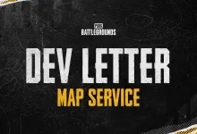 PUBG: Battlegrounds Dev Letter graphic reading Map Service
