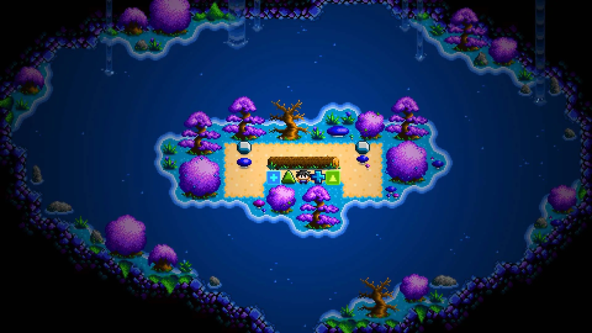 Puzzledorf puzzle level in a purple forest