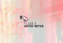 Official Rainbow Six Siege Y11S2.3 patch notes graphic with the game logo and a pink abstract background.