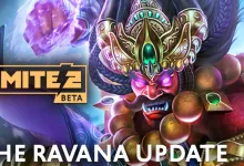 Ravana, the demon king, appears in SMITE 2 artwork labeled The Ravana Update.