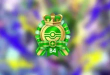 Green Ruler of the Skies event emblem centered against a colorful blurred background