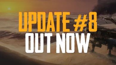 SAND: Raiders of Sophie Update #8 Out Now graphic over a desert scene with a Trampler