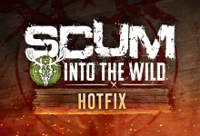 SCUM Into the Wild Hotfix title graphic