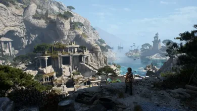 Sophia looking over a coastal site on Crete