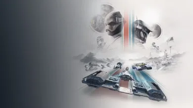 Star Wars: Galactic Racer artwork showing multiple racing vehicles beneath armored figures