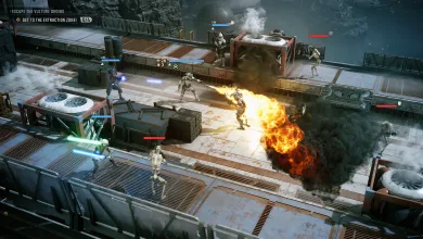 Star Wars Zero Company squad fighting across an industrial platform