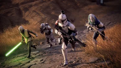 Star Wars Zero Company squad moving through a battlefield
