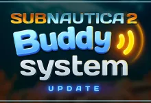 Subnautica 2 Buddy System Update graphic displaying the Buddy System title