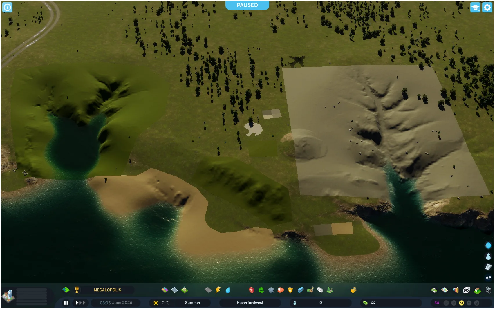 Terrain surface rendering after terrain normals follow the ground shape