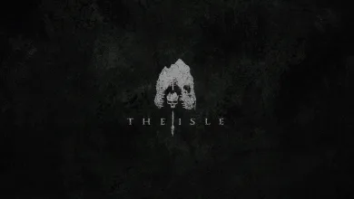 The Isle logo on a dark textured background for the 0.21.772 patch update
