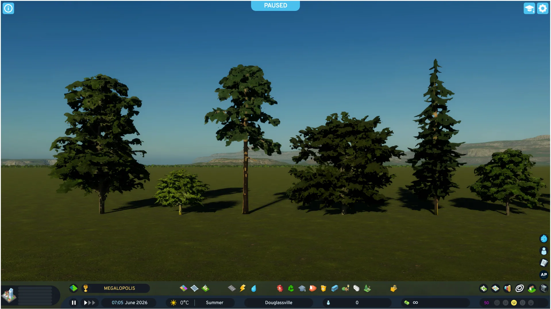 Cities: Skylines II trees after the level-of-detail update