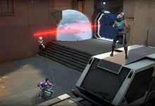 Valorant agents using abilities during a tactical match