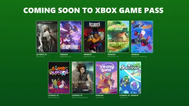 Xbox Game Pass lineup graphic showing ten upcoming games