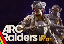 Two ARC Raiders characters shown in official Live Update artwork