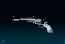 The San Saba Songbird Jakobs pistol displayed against a dark Borderlands 4 background