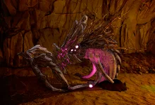 Sludgemaw, the Borderlands 4 weekly Big Encore Boss, crouches inside a cavern
