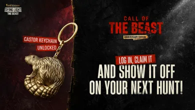 Promotional graphic for Dying Light: The Beast showing the Castor Keychain marked unlocked and ready to claim.
