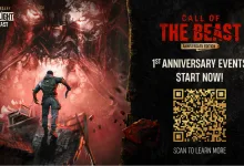 Dying Light: The Beast anniversary event artwork with a survivor facing a large red beast in a dark red environment
