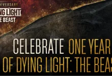 Dying Light: The Beast anniversary graphic with the message celebrating one year of the game