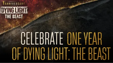 Dying Light: The Beast anniversary graphic with the message celebrating one year of the game