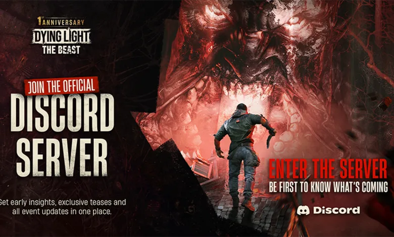 Promotional artwork inviting Dying Light: The Beast players to join the official Discord server