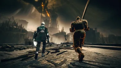 The Idus Knight and Heavy Knight walk toward the Scadutree in ELDEN RING