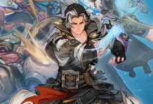 Eternal Anima artwork shows a silver-haired warrior holding a blue-glowing weapon with other characters in the background.
