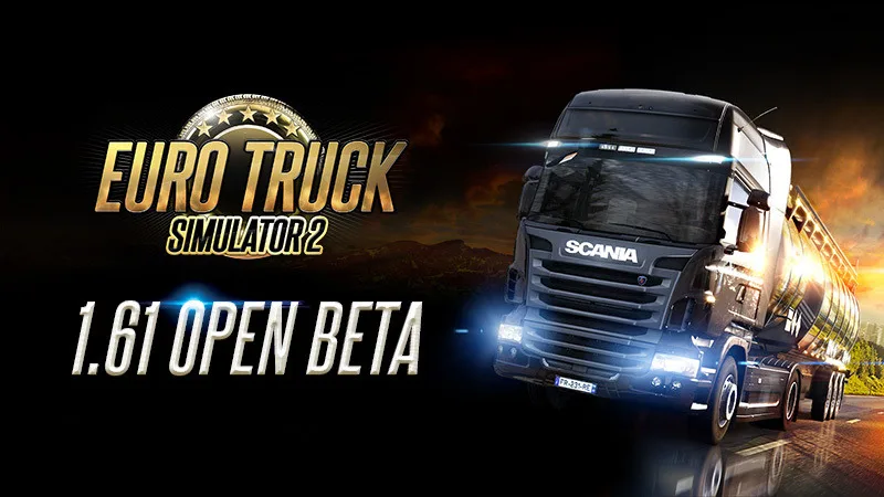 Euro Truck Simulator 2 1.61 Open Beta truck and trailer promotional artwork