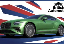 Green Bentley coupe in Forza Horizon 6 British Automotive series artwork