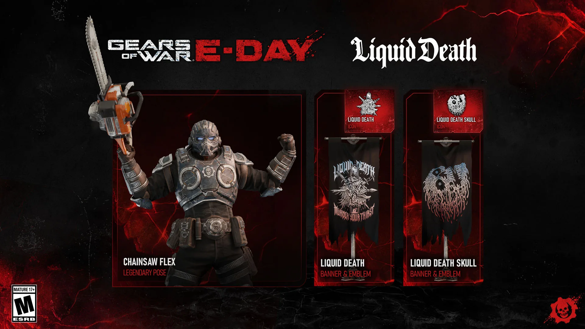 Gears of War: E-Day Liquid Death in-game items